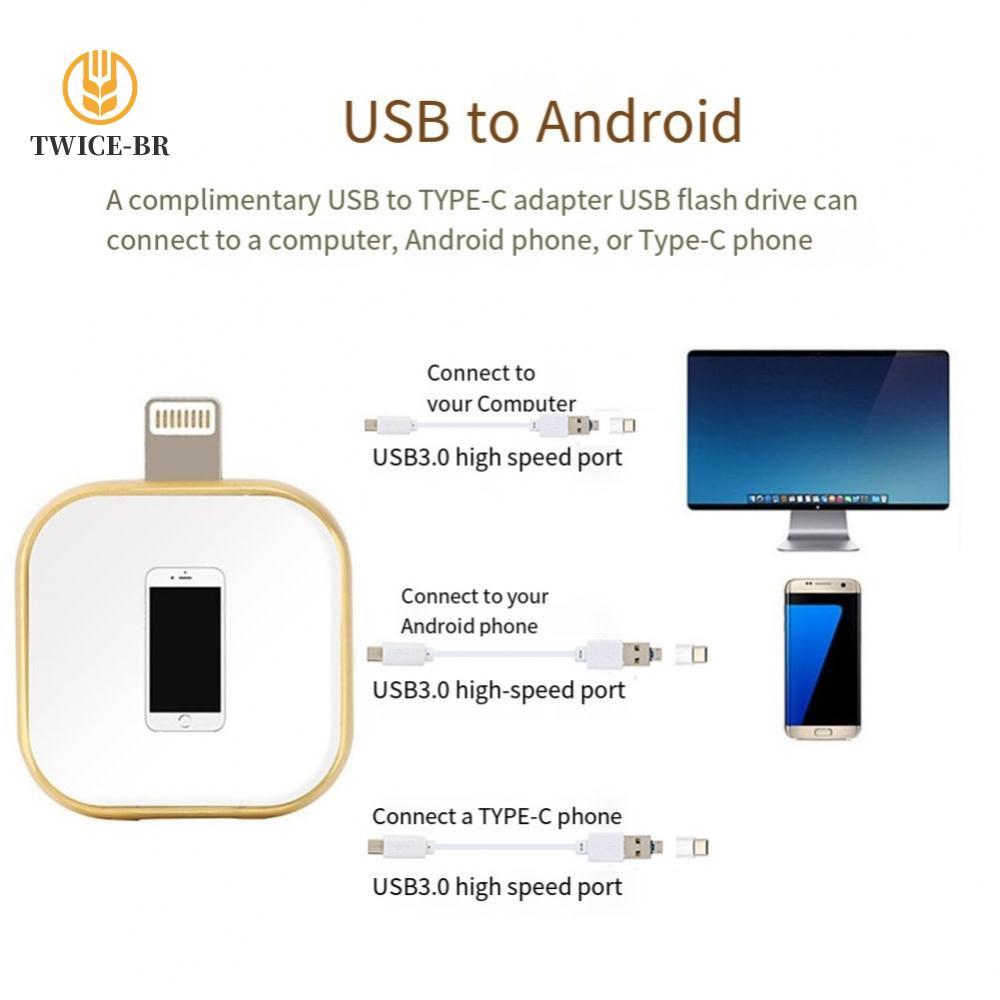 Transferência De Dados Da Capacidade De Armazenamento Movimentação 256GB De USB Do Telefone Móvel Para Dispositivos Andr
