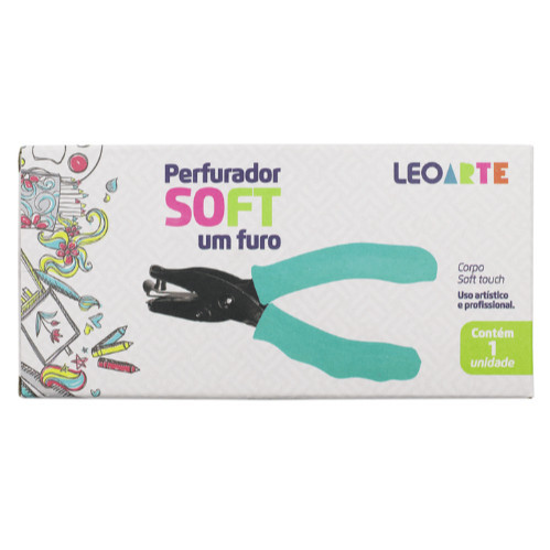 Furador 1 Furo Soft Touch Und Leoarte em Oferta na Shopee