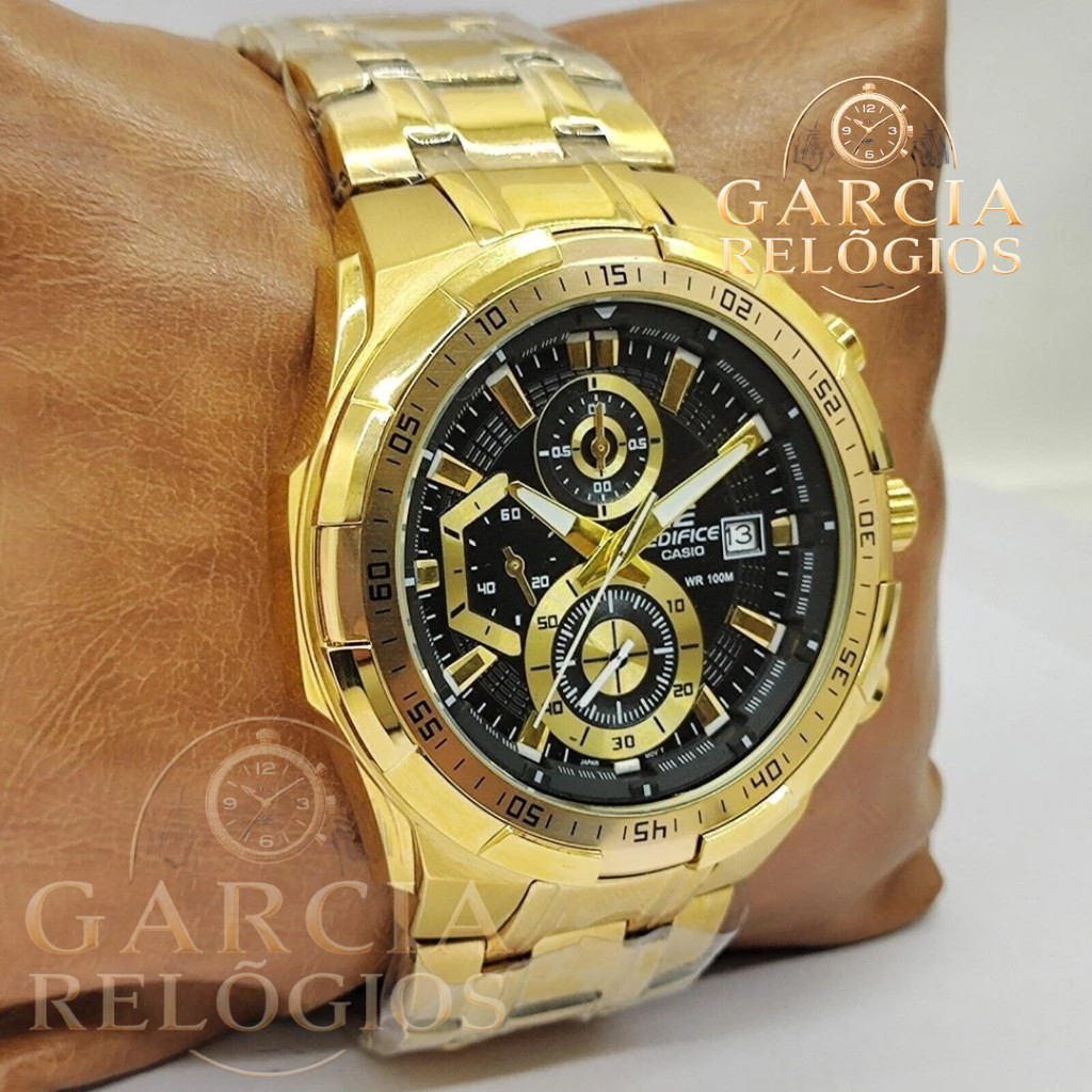 Relógio GC Edifice Word em Aço Inoxidável Calendário Mundial (LANÇAMENTO)