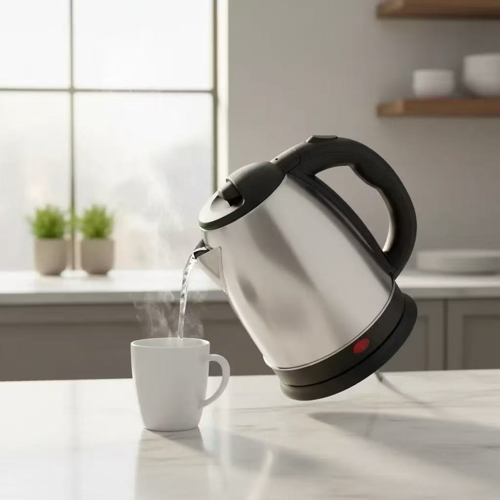 Chaleira Elétrica Inox 1,8L - 110V/220V - Ferve Rápido - Desligamento Automático - Unitermi Atacama
