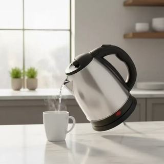 Chaleira Elétrica Inox 1,8L - 110V/220V - Ferve Rápido - Desligamento Automático - Unitermi Atacama