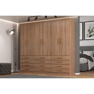 Guarda Roupas New Mônaco 6 Portas e 12 Gavetas em Oferta na Shopee