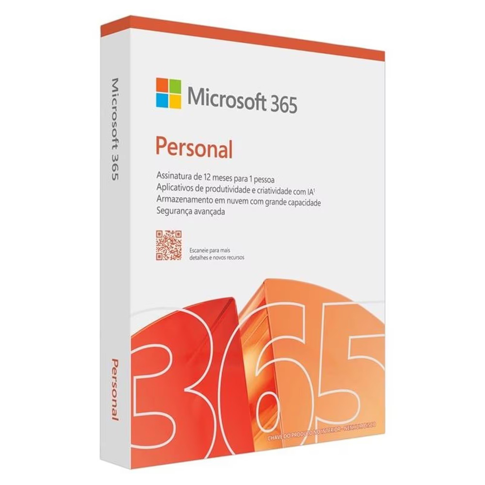 Microsoft Office 365 Personal Licença 1 Ano 1 Usuário Mídia Física