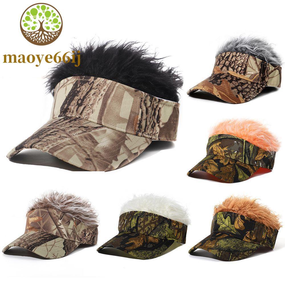 MAOYE66 Boné De Beisebol Com Cabelos Espetados Peruca Concisa Guarda-Sol Ajustável Viseira De Casual Masculino Fofo Marr
