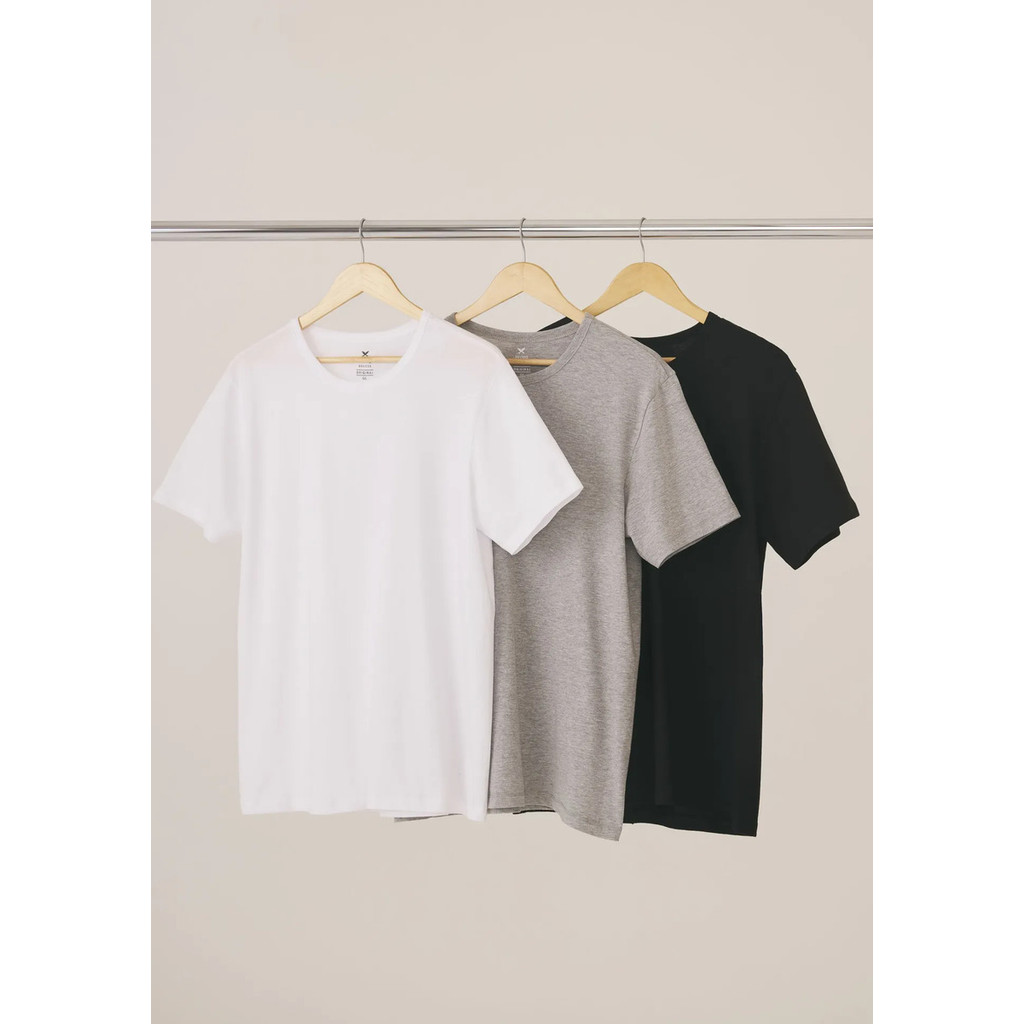 Kit Com 3 Camisetas Masculinas Básicas Slim Hering