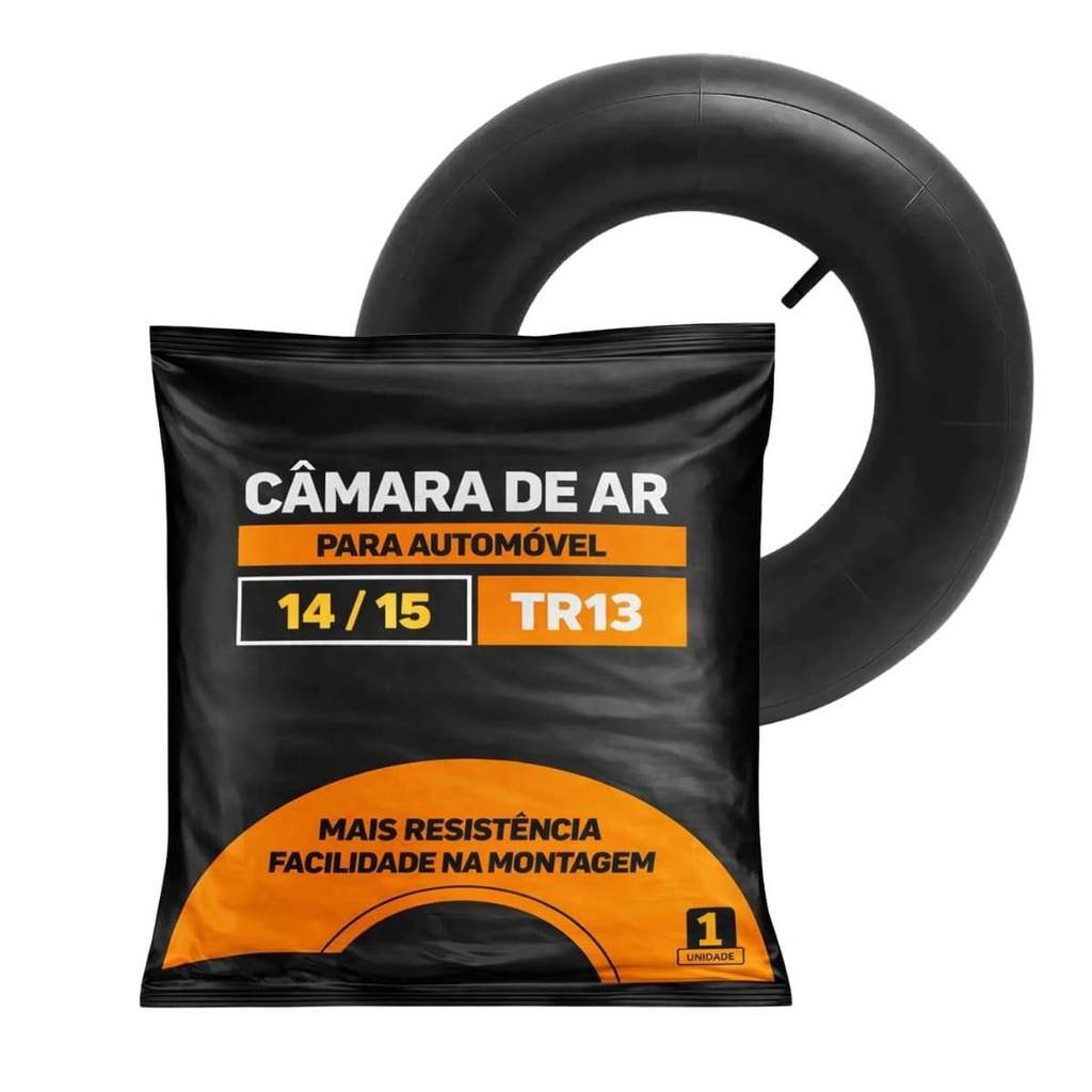 CÂMARA DE AR PARA PNEU CARRO ARO 14 15 BICO TR13