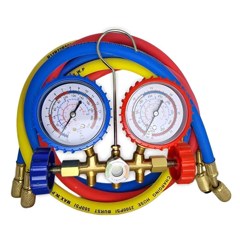 Kit manifold com mangueiras de 90CM para Gás R22 R12 R134A R404