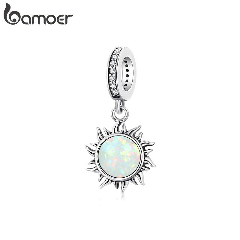 Bamoer Bead Aobao Little Sun Pingente DIY Pulseira Colar Acessórios Para Present
