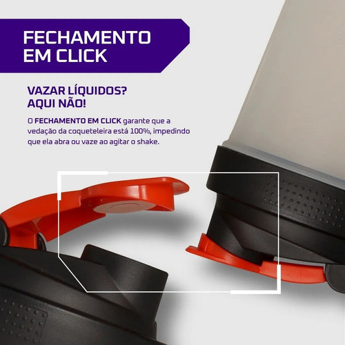 Kit 2 Coqueteleira Academia Shaker Treino Casal Garrafa Agua Preto E Pink — imagem 2 de 2