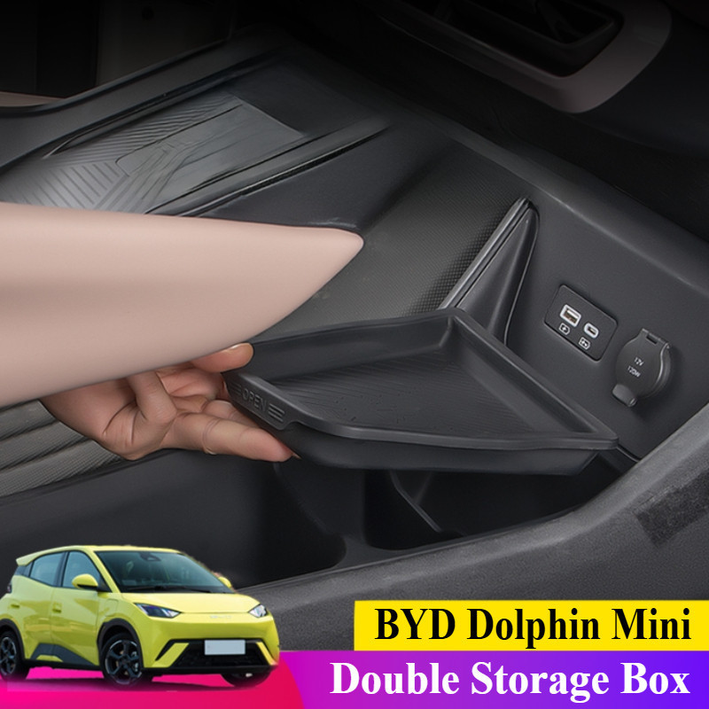 Organizador de Console Central Personalizado para BYD Dolphin Mini/Seagull - Instalação Fácil com Acessórios de Caixa de