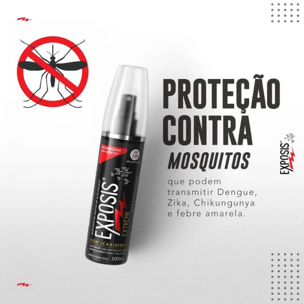 Repelente Exposis Extreme Spray 100ml Protecao Ate 10h