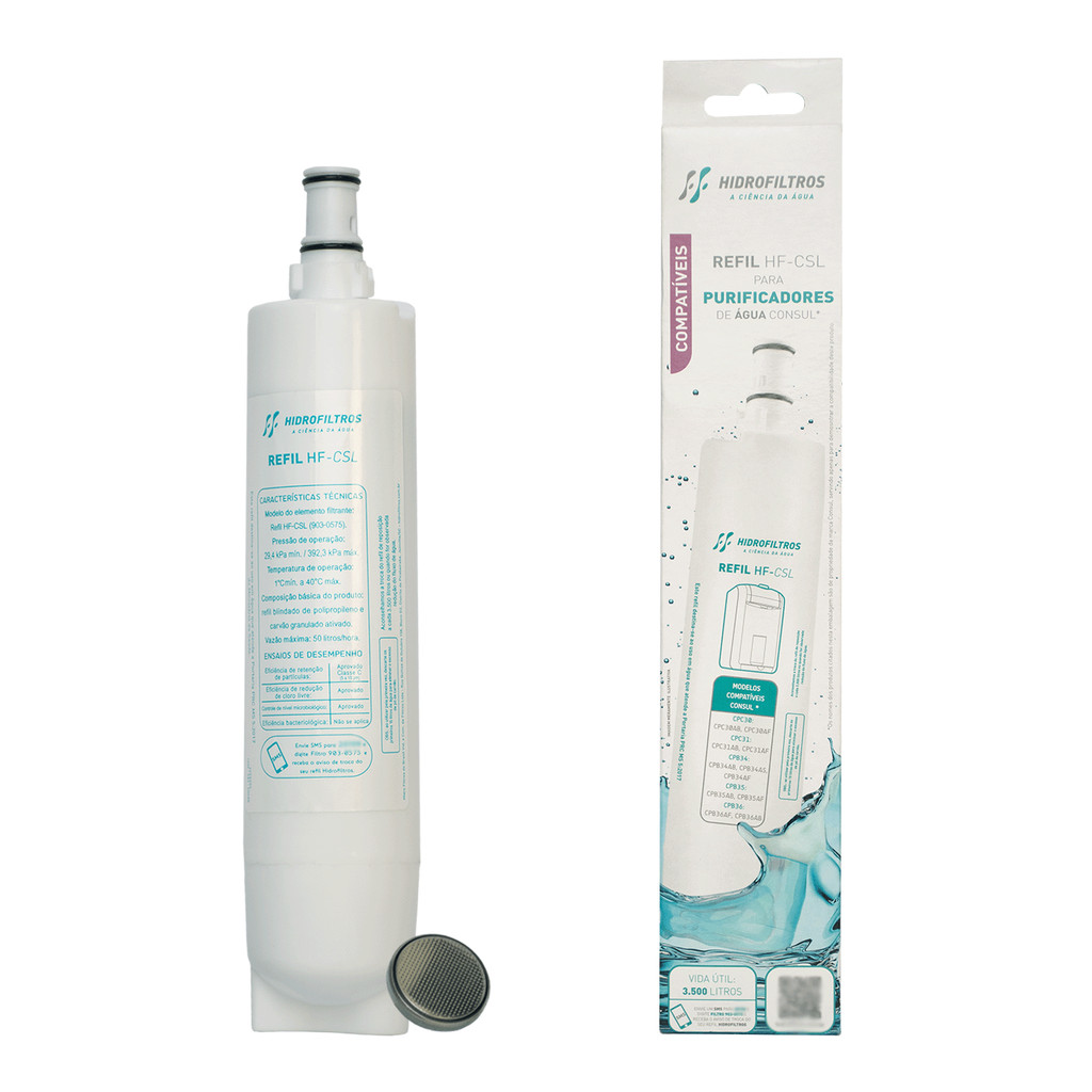 Hidrofiltros Original Refil Compatível Consul Série CPC/ CPB