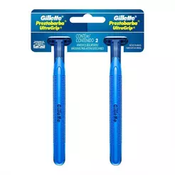 APARELHO GILLETTE PRESTOBARBA ULTRAGRIP COM 2 UNIDADES