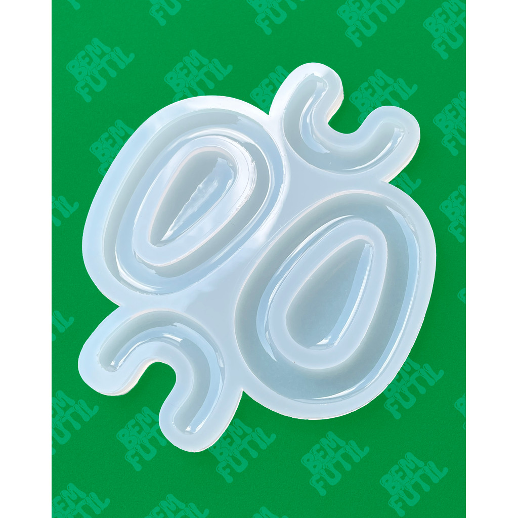 Molde Brinco Oval Vazado Mod 027 - Efeito Gloss - Artesanato e Alimentício - Artigo de Arte