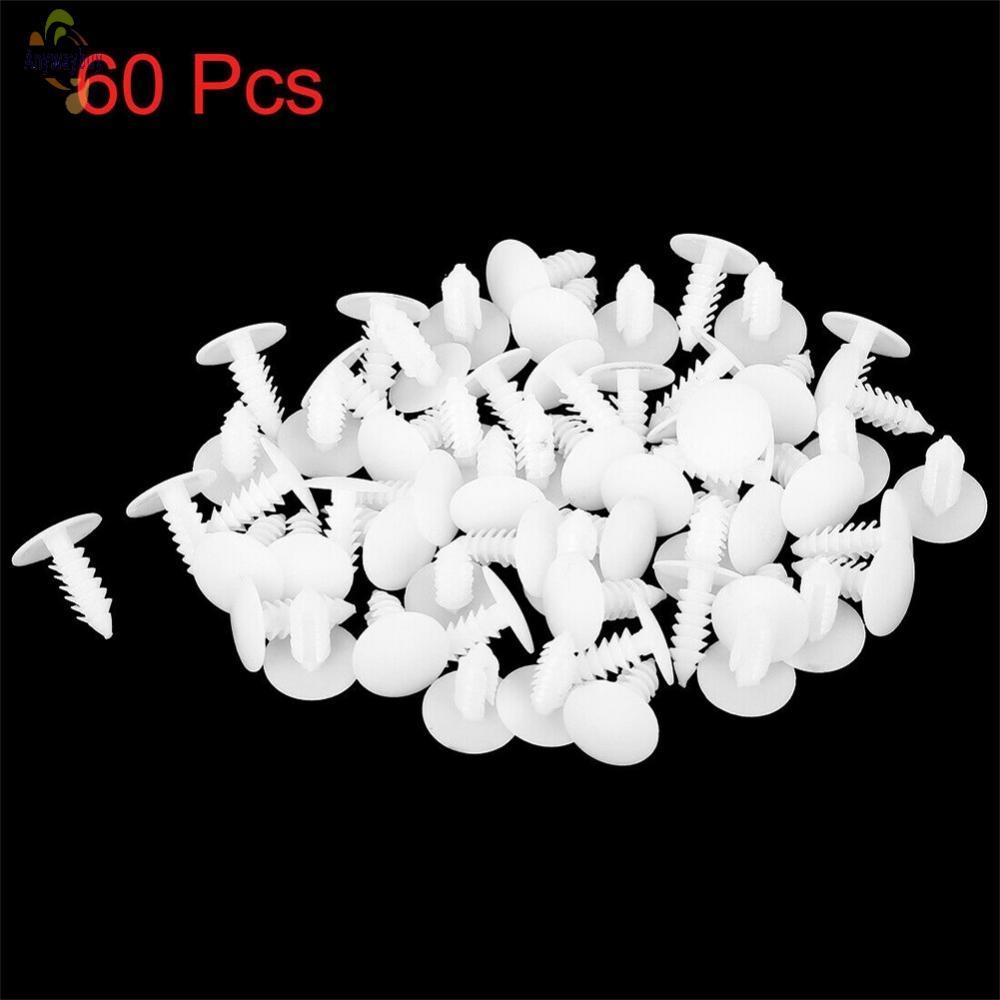 Clipes 60pcs Acessórios Carro Para Peças De Painel Automotivo Rebites Branco Durável