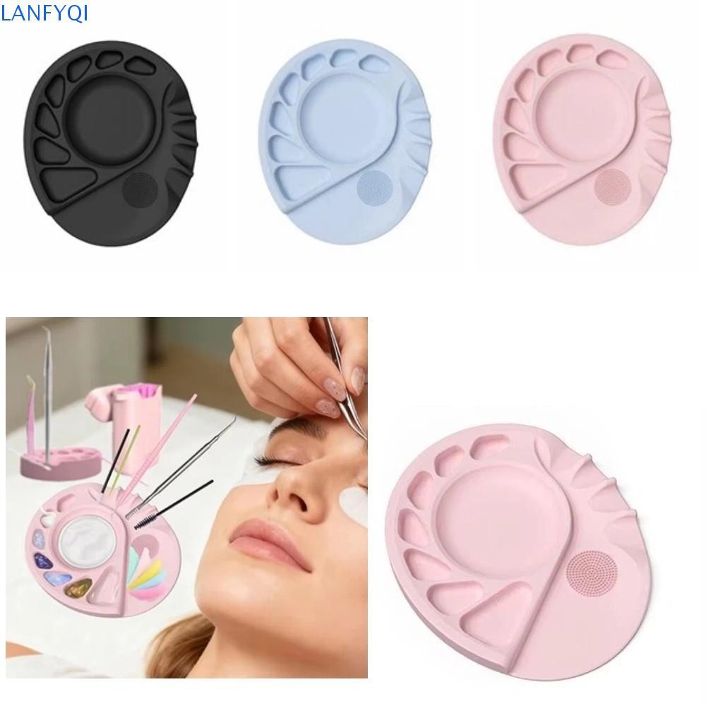 Paleta De Tapete De Maquiagem LANFYQI , De Silicone Portátil Reutilizável , Base Antiaderente Durável