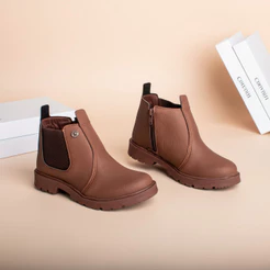 Coturno Infantil Menino Kidy Max Chelsea Moderno Jeca Confortável Calce Fácil Rodeio Casual