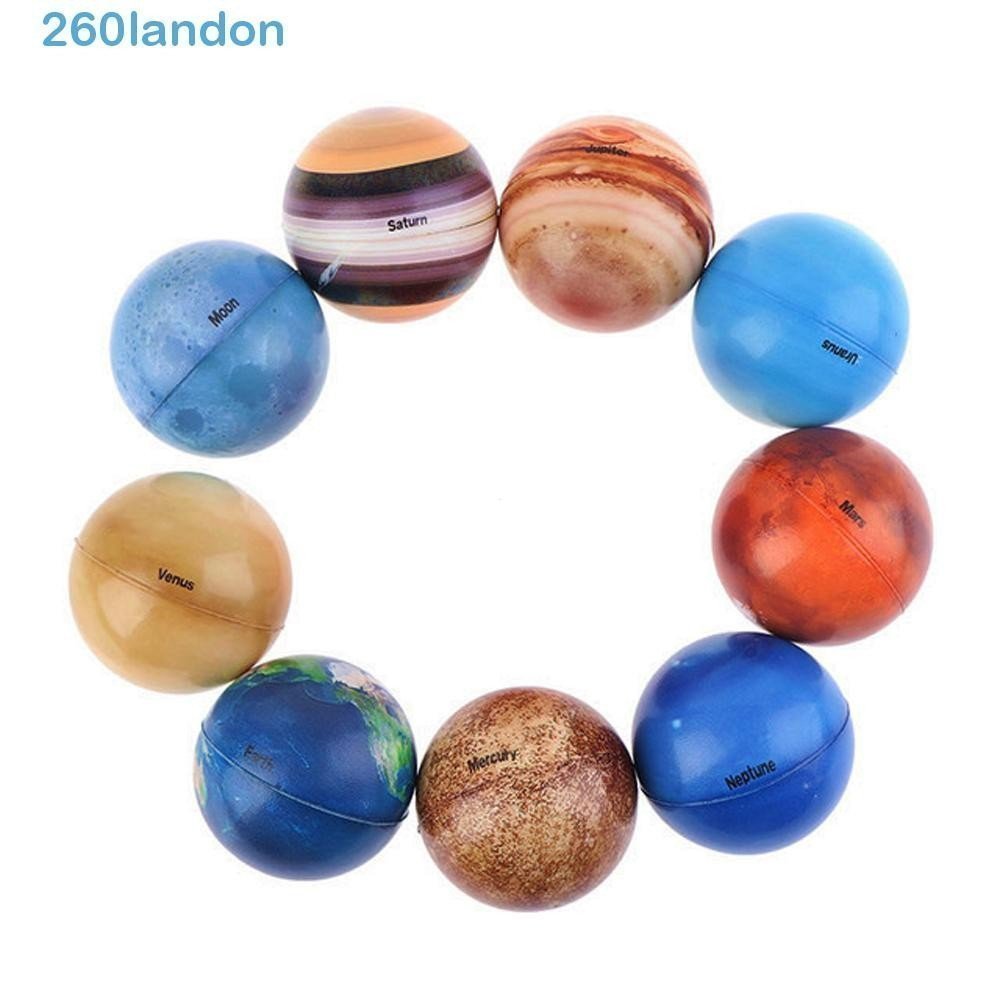 LANDON Oito Planetas Brinquedo Educativo Bola Saltitante Sistema Solar Alívio Do Estresse Terra Globo