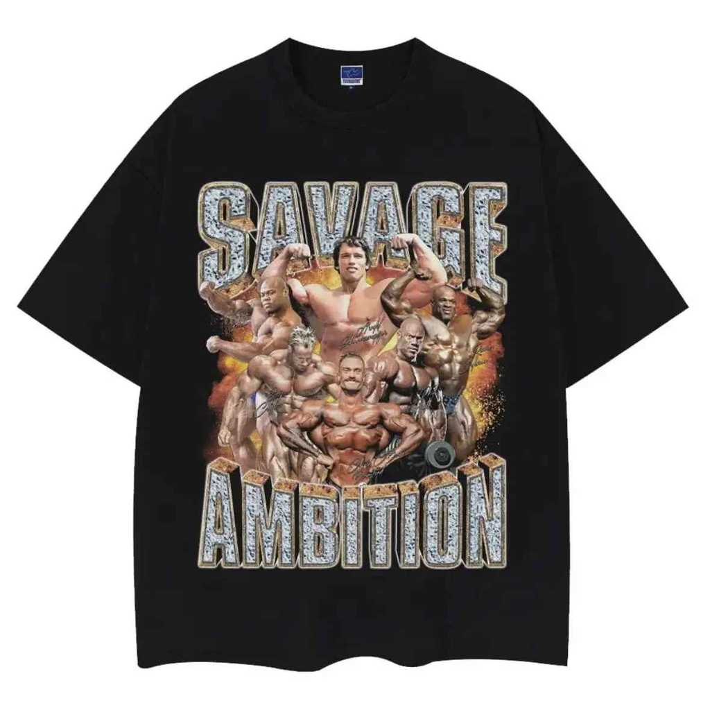 Camiseta Masculina Academia Vintage Physique  Lançamento 100% algodão Unissex Plus Size Oversized Premium - Estampaê