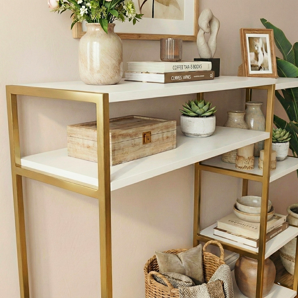 Aparador Escrivaninha Industrial Mesa De Estudo Home Office