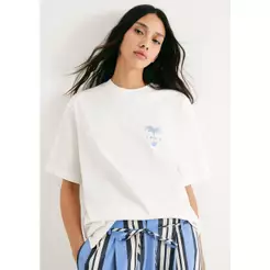 Camiseta Feminina Oversized Com Estampa