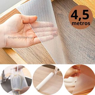 4,5 METROS Forro Antiderrapante para Armário Gaveta Geladeira Guarda Roupas Rolo Tamanho 30cmx90cm em Oferta na Shopee