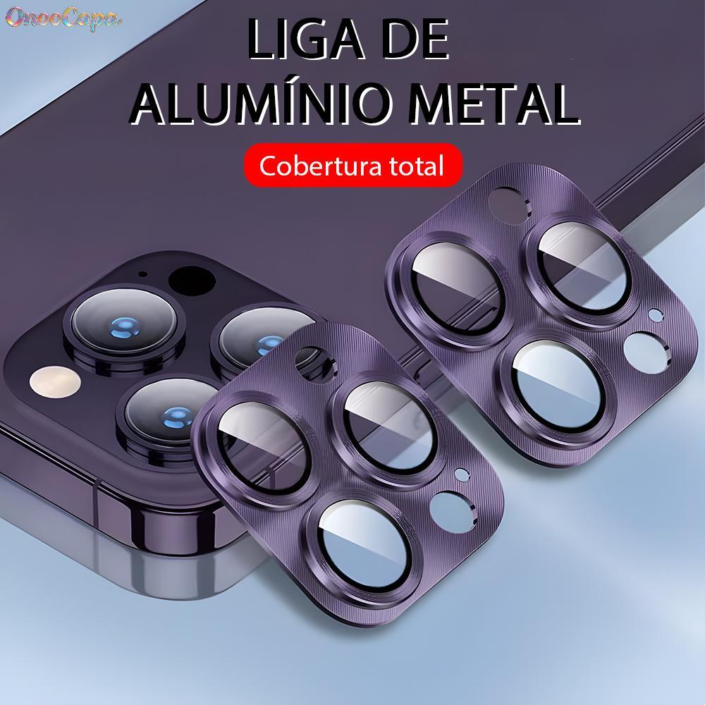 Película Lente De Câmera iPhone 16 15 14 13 12 11 Pro Plus Max Mini Diamond-Studded Integrated Film Lens M003-02