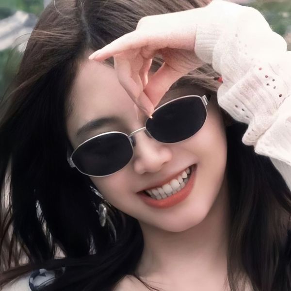 oculos de sol feminino óculos de sol feminino Luz de luxo estilo dinheiro antigo armação redonda óculos de sol de Metal