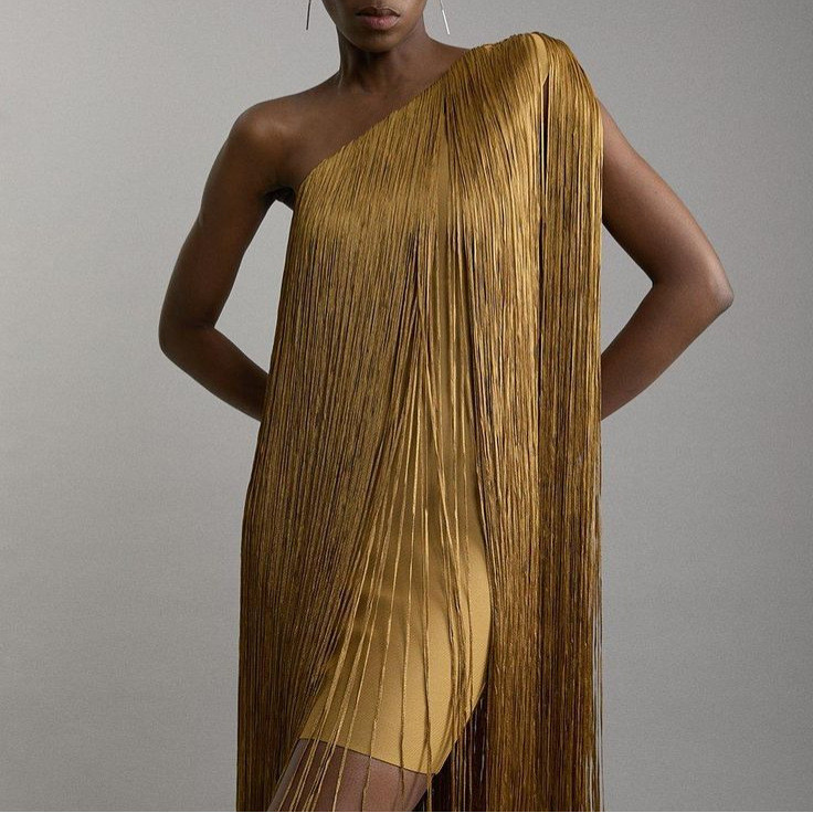 vestido feminino vestido longo feminino roupa feminina macacão feminino vestido plus size Saia simples com franjas