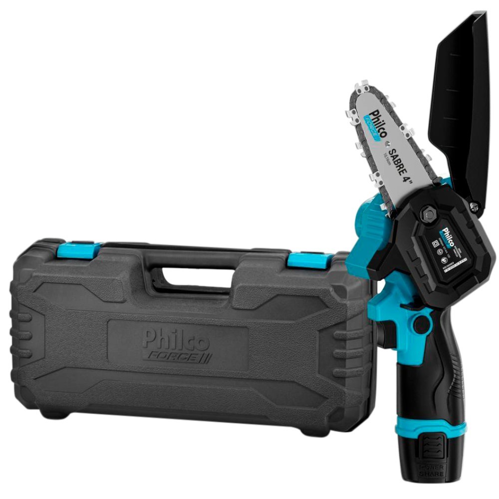 Motosserra a bateria 12V sabre de 4" com maleta - PMM124 Philco