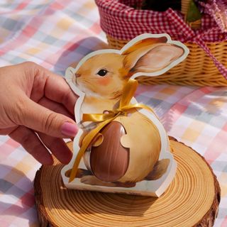 30 EMBALAGEM LEMBRANCINHA PÁSCOA CINTA P/ OVO 50G COELHO DE PERFIL - PASCOA ENCANTOS 5862 ( IDEIA PÁSCOA 2026 ) em Oferta na Shopee