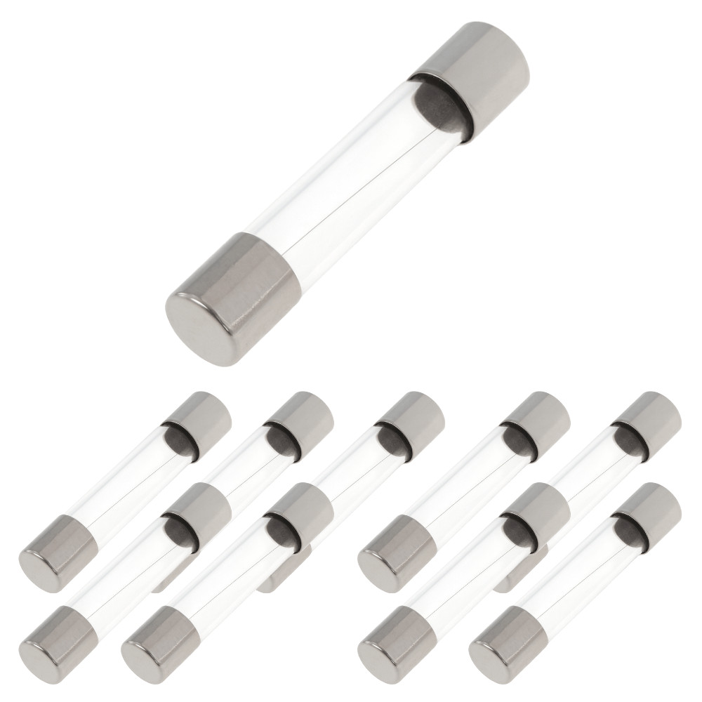 KIT 10 FUSIVEL VIDRO GRANDE 25A