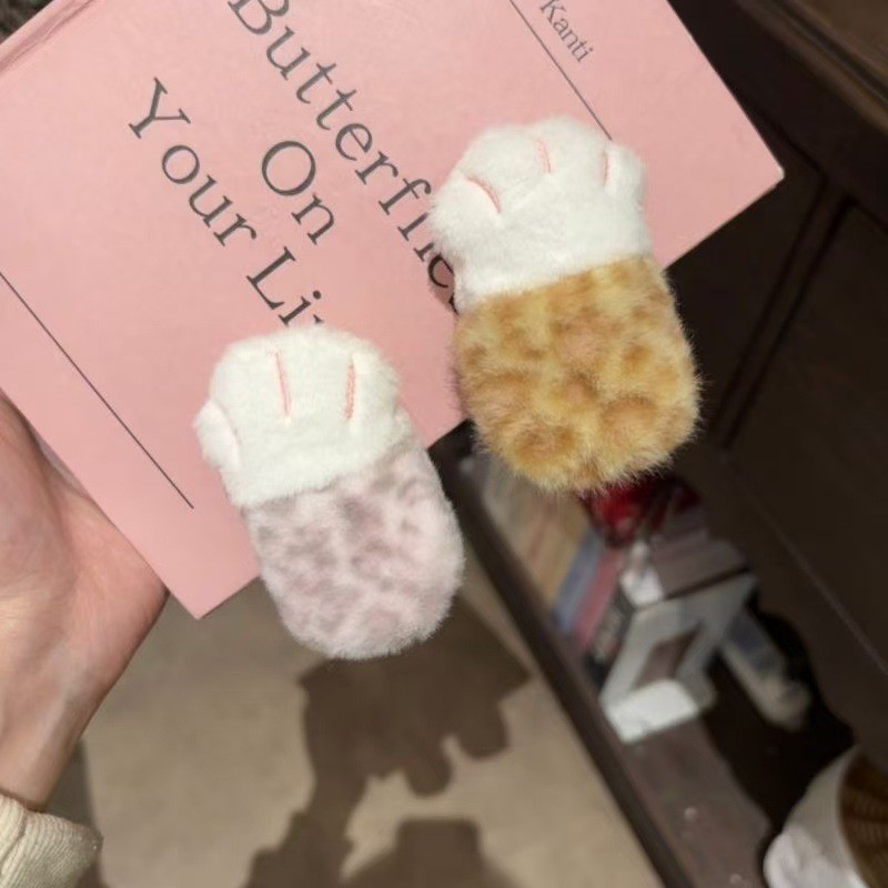 Harajuku Menina Quente Bonito Gatinho Garra hairpin Acessório De Cabelo Clipe De Pelúcia Outono E Inverno Franja Cocar F