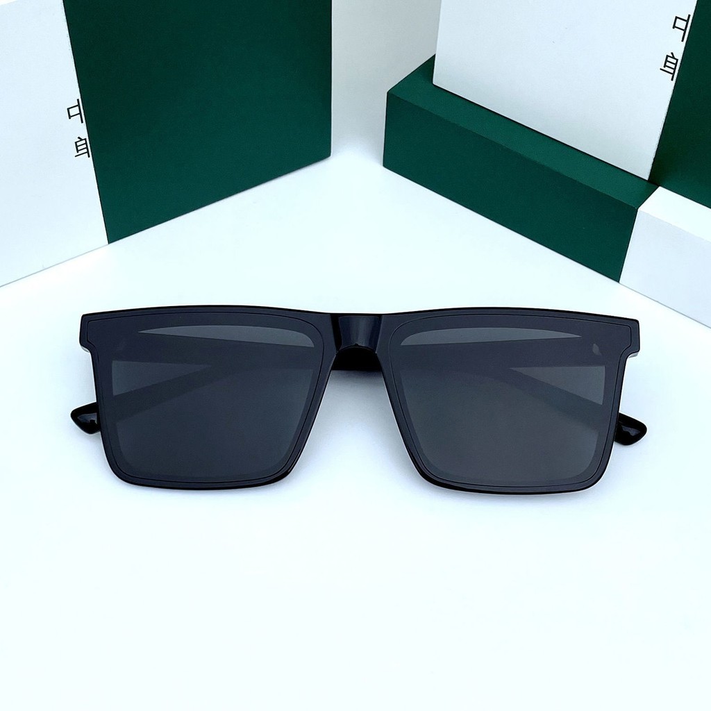 oculos de sol masculino Tik Tok mesmo estilo óculos de sol masculino 2021 novo estilo placa simples óculos de sol quadra