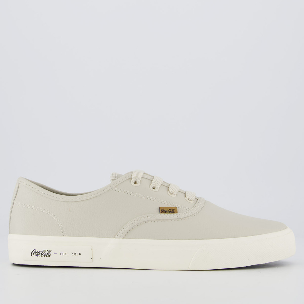 Tênis Coca Cola Kick Travel Bege em Oferta na Shopee
