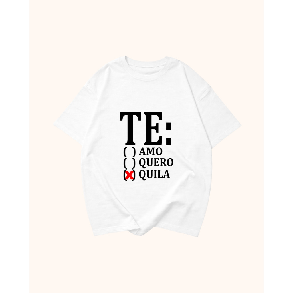 Camiseta Carnaval Unissex Diversas Cores Estampa Frases Tequila Estampa 100% Algodão Qualidade