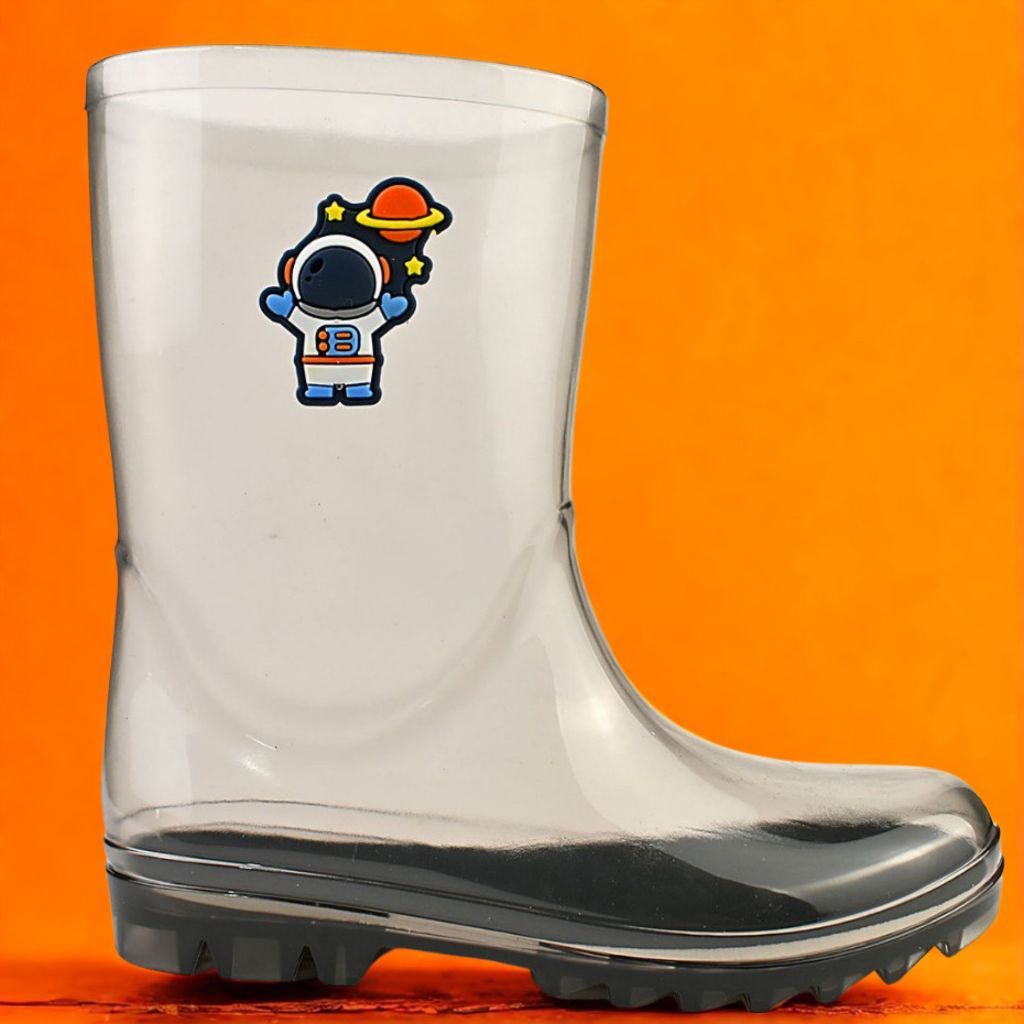 Galocha Infantil Masculina De Astronauta Super Leve E Macia Para Meninos Bota De Chuva Envio Rápido