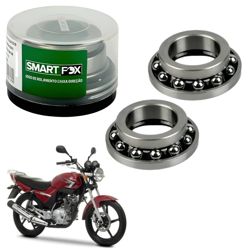 CAIXA DE DIREÇÃO COLAR ESFÉRICO ROLAMENTOS YAMAHA YBR 125 DT180 CRYPTON 105 115 NEO AT115