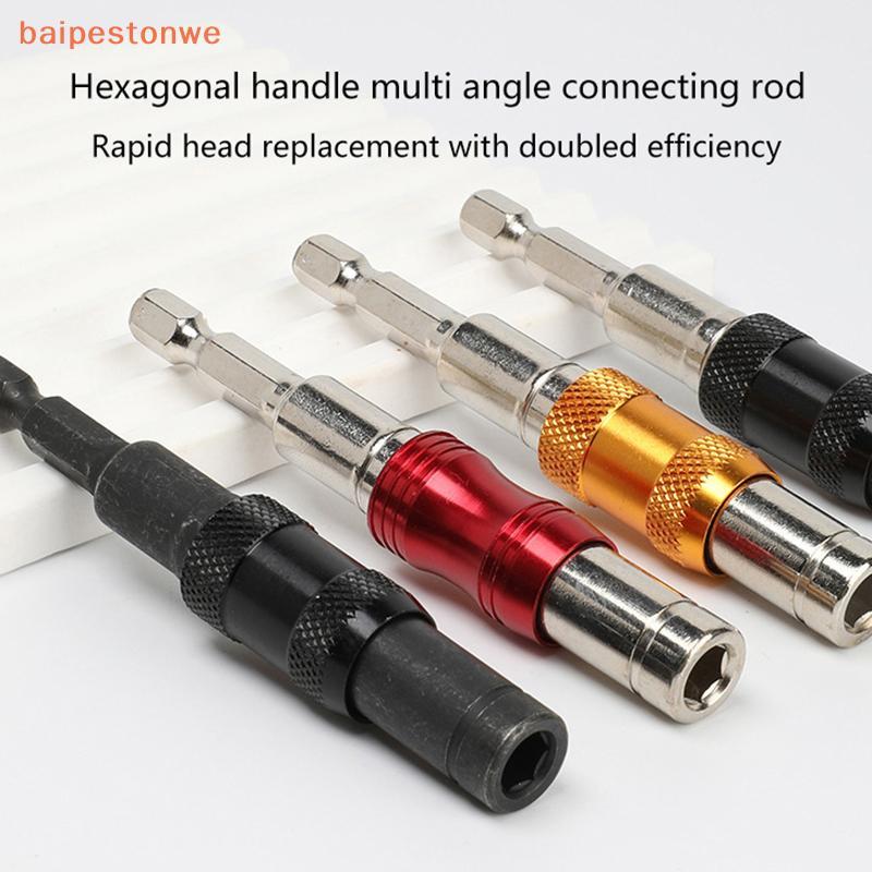 [baipestonwe] 1/4 Polegada Hex Parafuso Magnético Broca Ponta Qui Change Loing Bit Holder Ferramenta Guia De Unidade Has