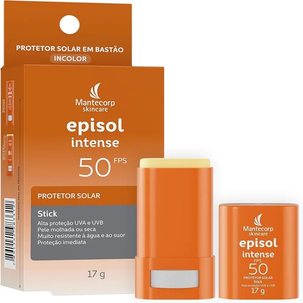 Protetor Solar Facial Stick Episol Intense Fps50 17g