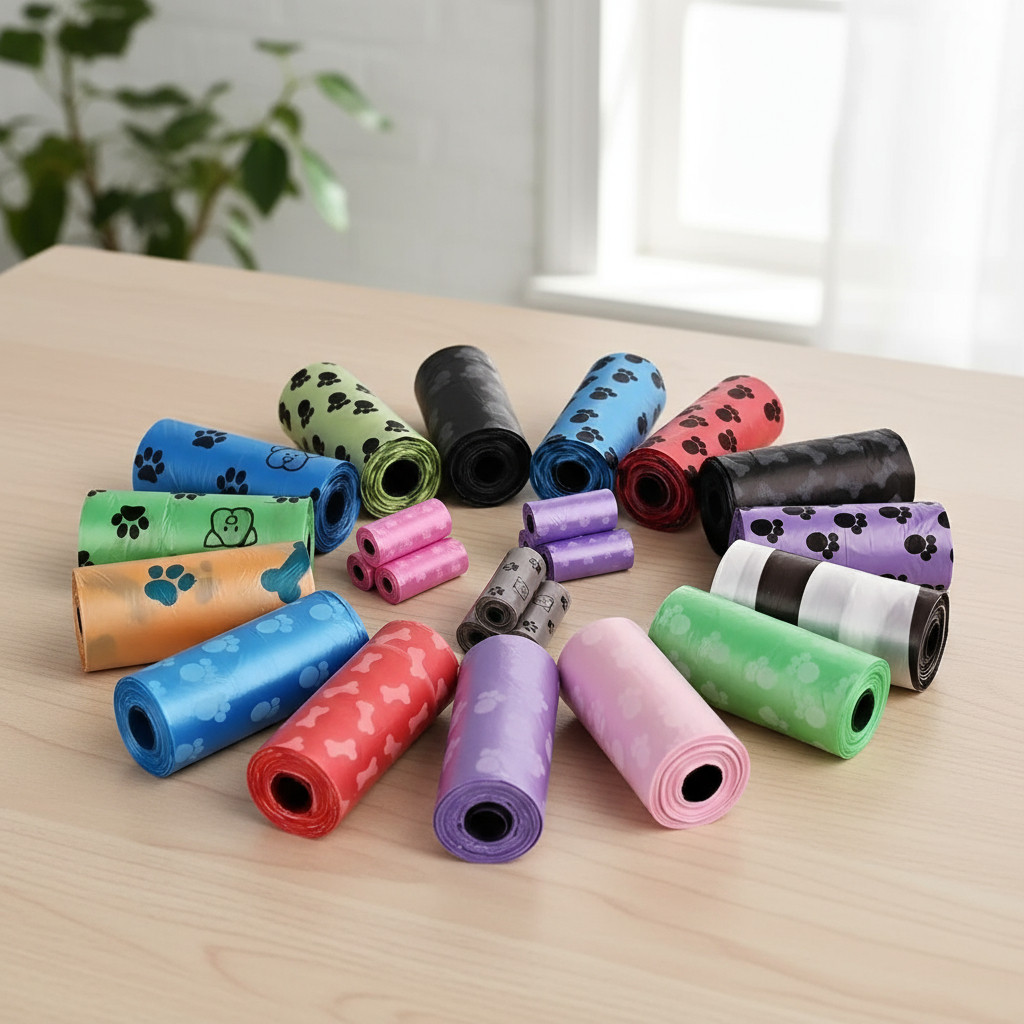 Kit 9 Rolinhos Com 135 Sacos De Lixo Coco Pet Cata Caca Fezes