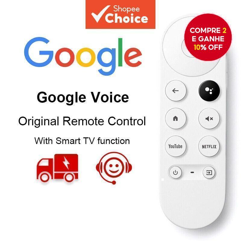 Controle Remoto de Voz Bluetooth G9N9N para Google TV Chromecast GA01920-US