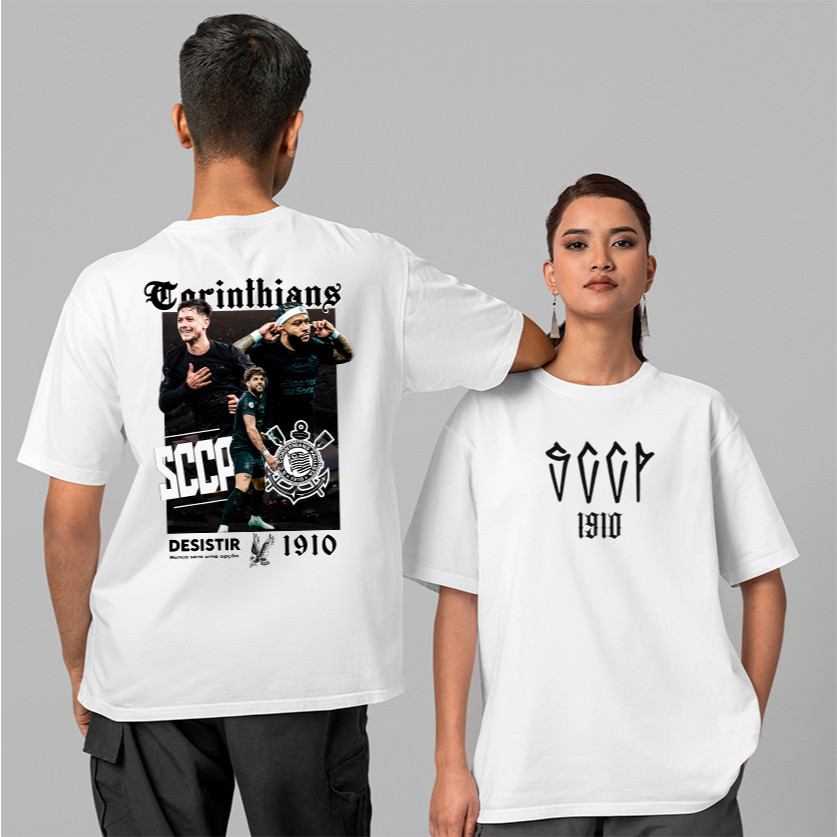 Camiseta Unissex Timão Camiseta Memphis Garro Yuri 100% Algodão Pluz Size Corinthians 100% Algodão