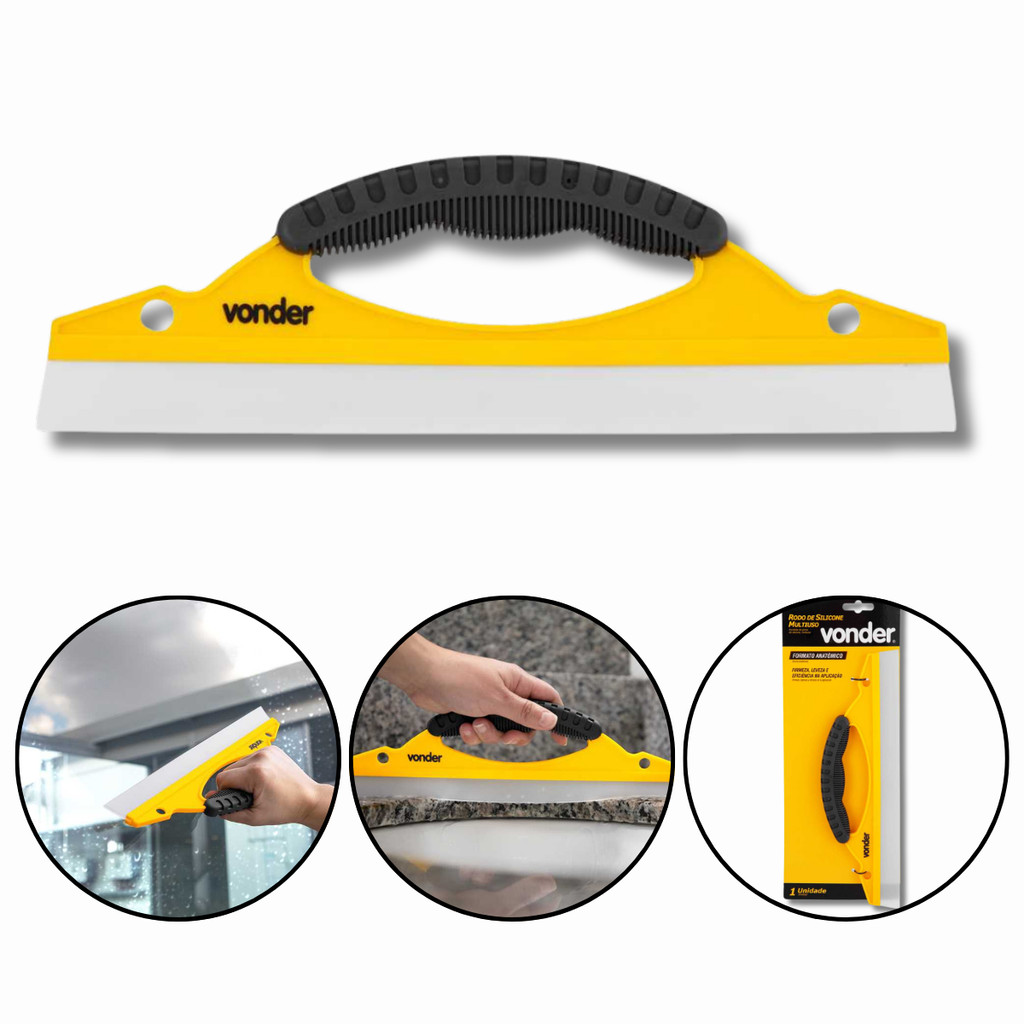 Rodo Limpa Vidros Anatômico Silicone 31cm