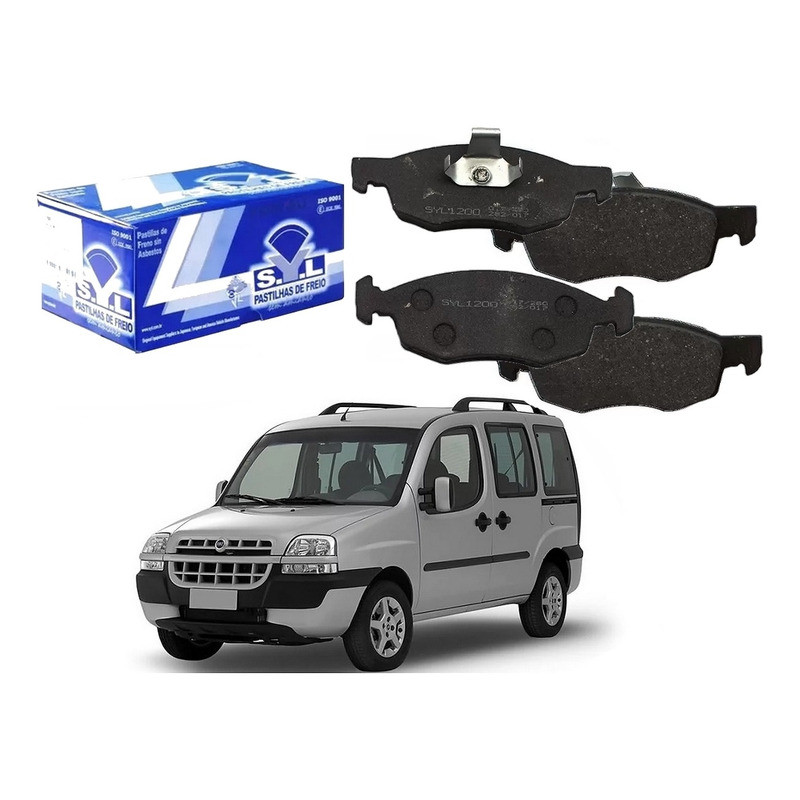 Pastilha Freio Dianteira Doblo 1.6 2001 A 2004