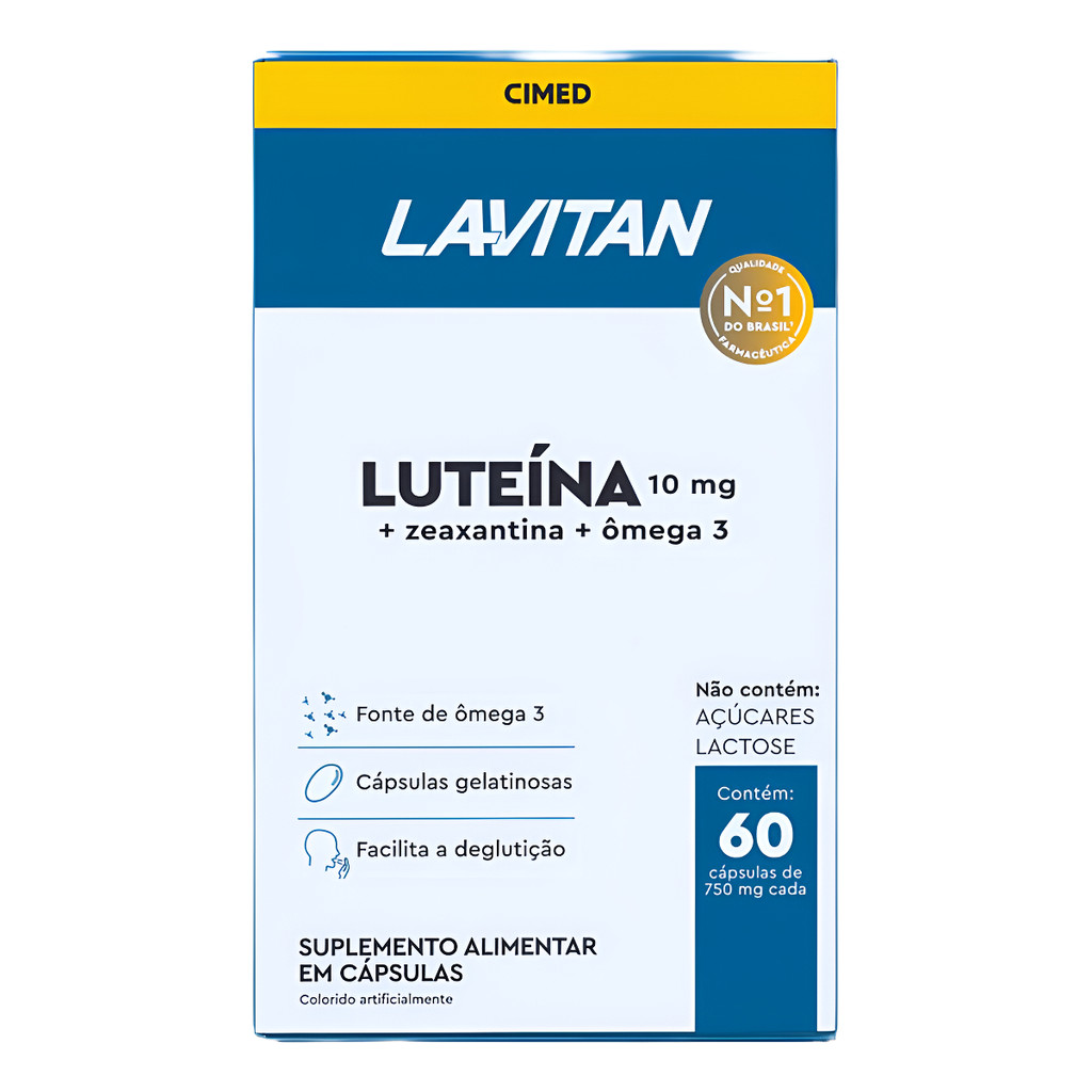Lavitan Luteína Suplemento para Saúde Ocular - 60 Cápsulas