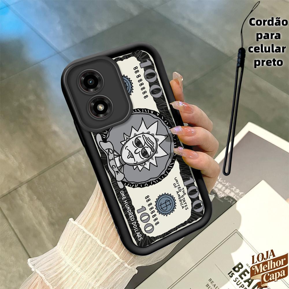 Capinha Com Anime Rick Morty Capa De Telefone Macia Para Motorola Moto G04 G04S
