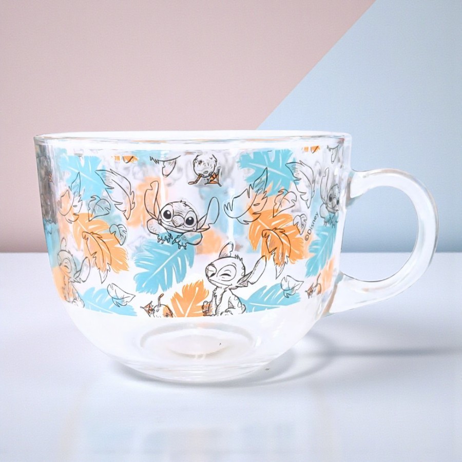 Caneca de Vidro - Stitch - 450ml - Disney Original - 1 unidade - Rizzo