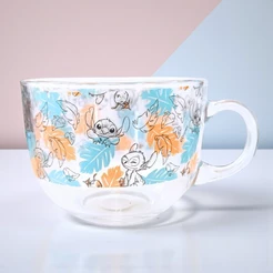 Caneca de Vidro - Stitch - 450ml - Disney Original - 1 unidade - Rizzo