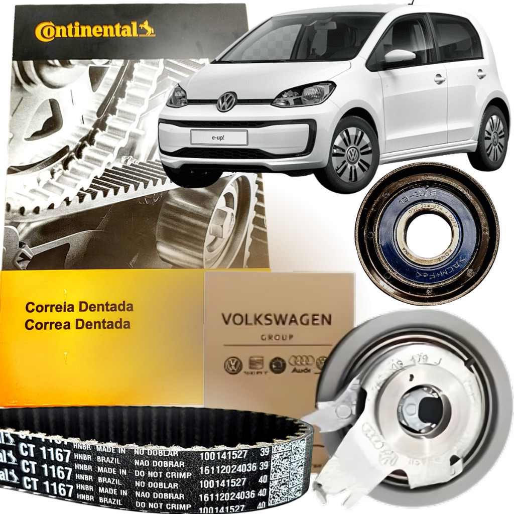 Kit Correia Dentada + Polia + Tensor Vw Up! 1.0 12v Mpi Tsi